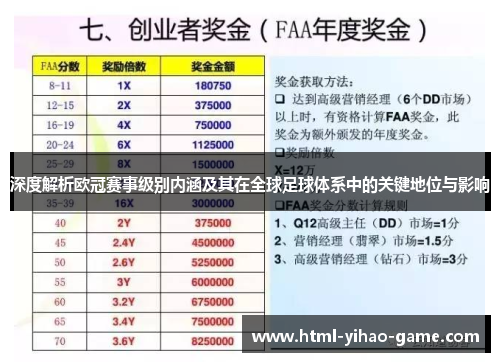 深度解析欧冠赛事级别内涵及其在全球足球体系中的关键地位与影响